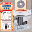 都格（送货上门）柴火灶气化炉柴煤两用烤火炉家用农村取暖炉室内灶 1米不锈钢单桌面特厚