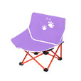 新款猫爪儿童月亮椅户外便携露营折叠椅宽大舒适展开即坐 儿童月亮椅-猫爪款 星黛紫