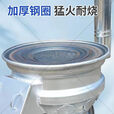 潮思汇2025新款柴火灶汽车轮毂改制农村户外可移动地锅特厚烧不坏 口径44-单轮毂2个炉圈