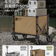 速营SOYON速营露营车折叠推车儿童可躺户外旅行车野营拖车聚拢小推车 【黑色-双人出行套餐】露营车+克米特椅*2