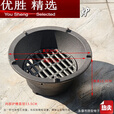 MPPMCK铸铁炭炉取暖神器老式火炉围炉煮茶户外烧碳stove 20CM铸铁炭炉[带提手+炉栅]