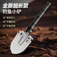 柏潮户外露营工兵铲多功能折叠式钓鱼车载防身兵工铲野外探险铁锹铲子 黑柄长款兵工铲【1把装】