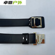 外腰带服常正装皮带黑色外腰带金色 银色头 小号(105厘米)