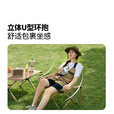 牧高笛（MOBIGARDEN）月亮椅 户外露营便携靠背钓鱼椅懒人椅家庭休闲折叠椅 【常规款】曜石黑