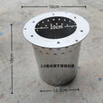 蕉京土灶节能芯气化炉内胆户外柴火配件胆不锈钢碳钢圆筒胆底部无孔 2.0厚碳钢材质聚火口