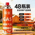 岩合卡式炉气罐 tj便携式户外野营烧烤安全防爆气瓶 丁烷瓦斯煤气罐 220g*48瓶