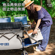 疆屿2025新款巨型露营车户外折叠聚拢摆摊野餐旅行快递小推车儿童可躺 克莱因蓝【聚拢旅途者MINI】四轮快拆  全车10静音轴承