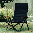 OnwaySports可调节角度铝合金折叠椅便携躺椅钓鱼午睡椅露营凳 新款黑星空 黑色 三档可调节