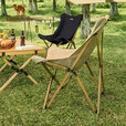 骆驼（CAMEL）户外折叠椅子结实便携超轻露营钓鱼导演月亮椅野餐 A1W3GT103卡其