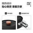 牧高笛（MOBIGARDEN）2.2L锅 户外黑化露营炊具便携野炊锅铝合金锅具 曜石黑-2.2L（不含周边配件）