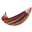 CAMEL吊床户外秋千成人加厚防侧翻室外露营摇篮网床家用摇床树吊床 单人，红色彩条（200*80)  A1S3GA101B