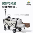 牧高笛（MOBIGARDEN） 推车大营地车户外手推车便携式露营车折叠野餐小拉车 营地车星际 100L 无刹车 -多肉绿（拓展款）