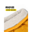 原始人户外露营阻燃隔热防烫手套牛皮加厚耐磨耐高温长款野炊手套 防火防烫手套