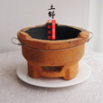 糜岚（MieLanat）手工红泥炉耐高温木炭炉老式碳炉泥炉围炉煮茶炭炉火锅烧烤打边炉 特大号炭炉