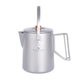 必唯（BOUNDLESS VOYAGE）纯钛户外咖啡壶1500ml折叠手柄便携露营咖啡杯野营烧水壶单层 Ti3128D  1.5L咖啡壶