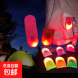 奈竞夜跑徒步安全警示LED夹灯发光磁铁灯发光便携衣领反光警示信 粉色