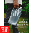 折叠水袋透明户外露营旅游运动骑行登山应急包饮水袋车载便携水壶 透明2L 1个