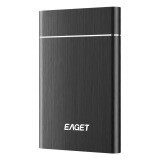 忆捷（EAGET）250G USB3.0移动硬盘G10 2.5英寸全金属文件数据备份存储安全高速防震黑色