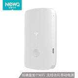 NEWQ智能移动宝移动硬盘B2无线WiFi转接器相机SD卡一键备份外接硬盘 白色