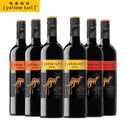 澳大利亚进口！黄尾袋鼠 世界系列 西拉+梅洛+加本力干红葡萄酒750ml*6瓶