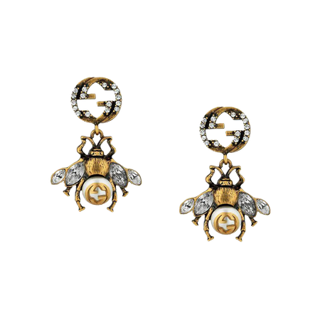 古驰(gucci)女款 gg 蜜蜂造型耳环 629817j1d51