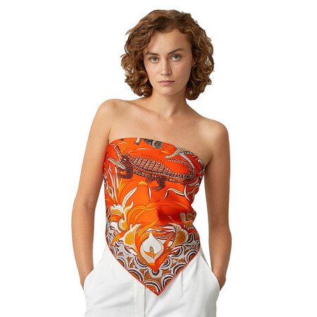 hermes爱马仕赞比西河的庆典印花女士丝巾礼物h002987s 14预售