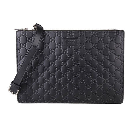 gucci古驰男款男士黑色牛皮单肩包斜挎包450953黑色均码