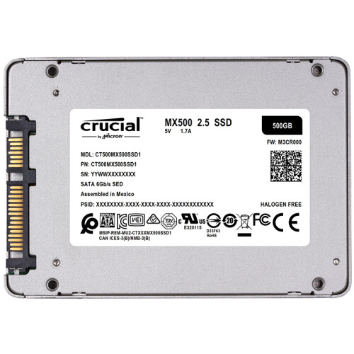 micron英睿达(crucial mx500系列 500g sata3 ssd固态硬盘