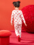巴拉巴拉儿童保暖内衣套装龙年新款女童秋衣秋裤本命年红色棉睡衣 白红色调00316 90cm