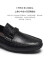 宾度（J.Benato）男士英伦商务休闲皮鞋子头层牛皮豆豆驾车鞋7N431 黑色 40