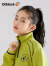 可可鸭（QQ DUCK）童装儿童卫衣女上衣大童外套学生青少年衣服线条卫衣绿色；165