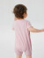 Gap【布莱纳】新生婴儿夏季款纯棉斜开襟连体衣671414包屁衣 浅粉色 90cm(18-24月)