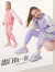 Hello Kitty女童运动套装儿童春秋装新款中大外套裤子两件套洋气童装 紫色 150cm