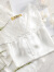 美标商场同款6A级短袖真丝睡衣套装女春夏100%桑蚕丝绸可外穿家居服 白色 XXL(175/96A)