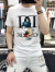Fekked香港潮牌圆领短袖T恤男士潮流修身丝光棉夏季新款卡通猫印花半袖 白色 M