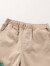 安奈儿（Annil）商场同款童装男小童休闲五分裤2023年夏装新款印花宽松短裤子 燕麦卡 110cm