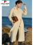 皮尔卡丹（pierre cardin）品牌白色双面羊绒大衣女中长款高端气质名媛羊毛呢外套2023年秋冬 白色 XS