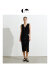CM COMME MOI吕燕设计师24年春夏新款女装通勤不对称挺括铅笔半身裙 黑色 34