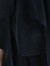 VOA30姆米重磅桑蚕丝V领连肩短袖宽松藏青色个性设计真丝T恤 BE1503 高原藏青（A18） 160/M