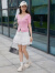 西町村屋（SETIROM）西町村屋蕾丝拼接设计短裙女夏季新款气质白色A字半身裙AB9410009 白色 S