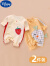 迪士尼（Disney）婴儿衣服春秋款新生儿连体衣满月女宝宝秋装初生0一3月婴儿衣服 粉色干饭兔 52码 新生儿5-8斤左右或待产