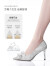 百丽定制高跟鞋女新商场款水晶尖头细跟婚鞋单鞋BDAB8AQ3 6.5cm银色-标准BCWJ4 34