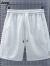 吉普（JEEP）年新款男士短裤夏季薄款宽松五分裤运动男生休闲直筒裤 白色 M (90-105斤)