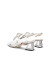 思加图夏季新款氧气鞋仙女风一字带透明凉鞋粗跟凉鞋女凉鞋EBI32BL3 白/银 36