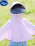 迪士尼（Disney）儿童冰丝防晒衣男女童防晒服宝宝夏季薄款沙滩紫外线户外凉感外套 镜片款-浅蓝色 100(100)