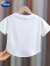 迪士尼（Disney）女童短袖t恤夏季2024新款时髦中大儿童洋气短款百搭棉半袖上衣 白色蛋糕短裙 120cm建议身高110-120cm5-6岁