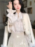 玛娇媚（Majiaomei）新中式连衣裙套装女装2024年春季新款国风重工小个子穿搭中长裙子 上衣+马面裙 XL