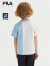 FILA斐乐童装儿童短T类2023夏季小童短袖T恤 玉石白-WT 105