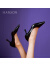 哈森（Harson）哈森2023年春季新品商场同款简约风细跟尖头约会女单鞋HS231701 黑色（羊皮革） 37