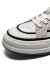 NAUTICA诺帝卡男鞋2024新款夏季男生帆布鞋透气黑色休闲厚底板鞋女情侣款 白色 （现货可发） 男款43